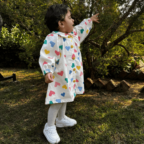 Zoey baby dress Heart Parade Dress (Premium Corduroy)