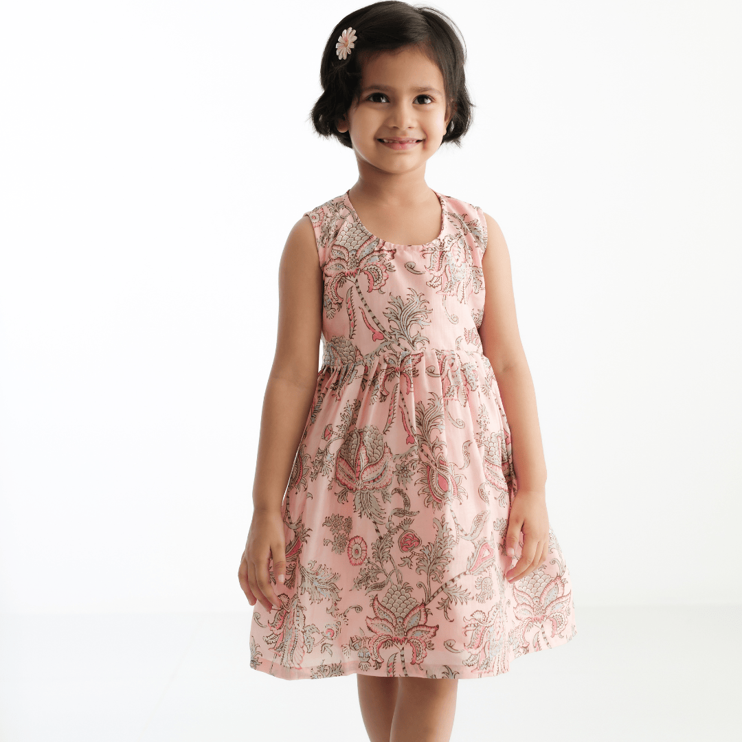 Zoey baby dress Mrinal Dress - SIlk Cotton Frock for Baby Girls & Toddlers