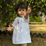 Zoey baby dress Organic Muslin Twirl Dress + Matching Underpants (Christmas Edition)