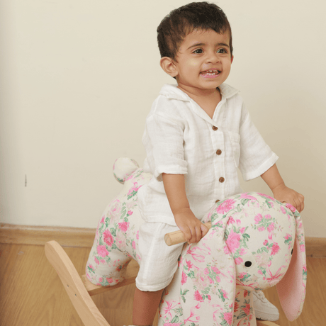 Zoey baby sets & suits Milk & Moon Muslin Co-ord Set (Loungewear for Babies)