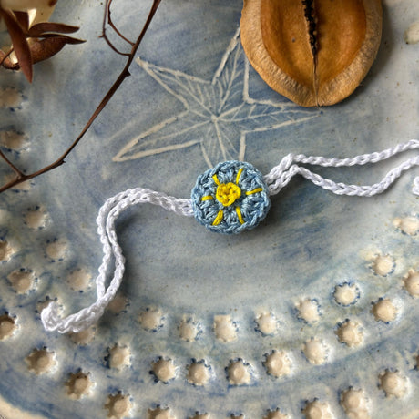 Zoey Baby & Toddler Sunshine Giggles Crochet Rakhi (First Rakshabandhan)