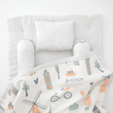 Zoey bedding set Amsterdam Mini Bedding Set (Organic Muslin 0-1 Years)