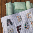 Zoey bedding set Minty Croc Alphabet Bedding Set