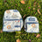 Zoey bonsai backpack Blue Piping / 1 - 2 Years Happy Animal Tribe School Bag (Personalise)