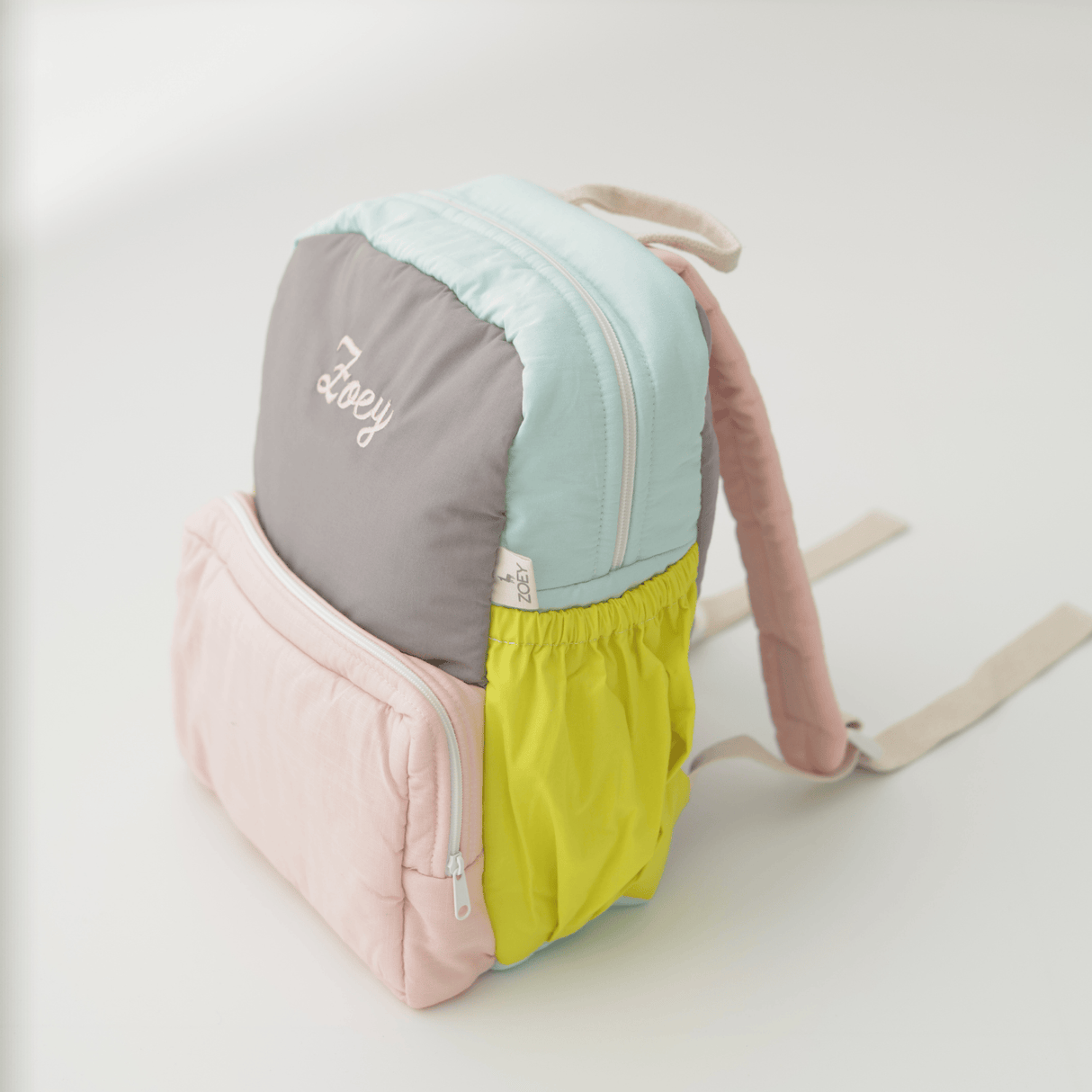 Zoey bonsai backpack Bright Blocks Backpack School Bag (Personalise)