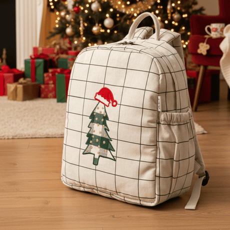 Zoey bonsai backpack 🎄 Christmas Tree Embroidered School Bag – Limited Christmas Edition (Personalise) (Copy)