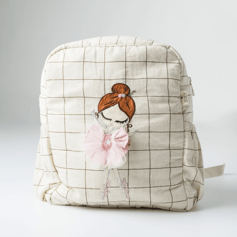 Dazzling Ballerina School Bag (Personalise) — open view