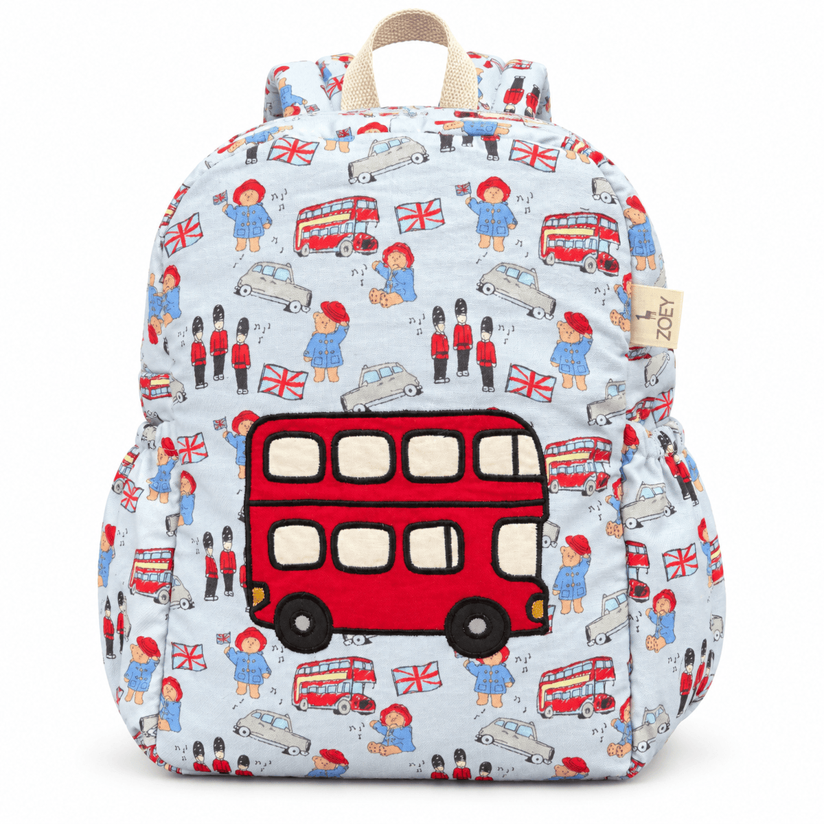 Zoey bonsai backpack Handcrafted Red London Bus School Bag (Personalise)