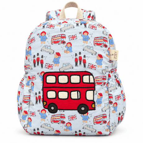 Zoey bonsai backpack Handcrafted Red London Bus School Bag (Personalise)