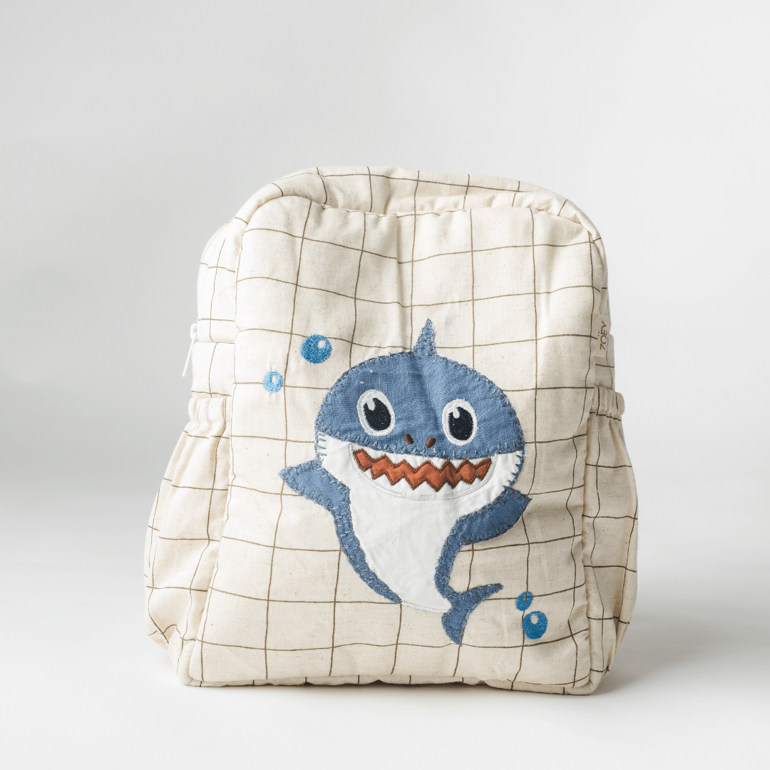 Zoey bonsai backpack Handcrafted Shark do do School Backpack (Toddler Bag)