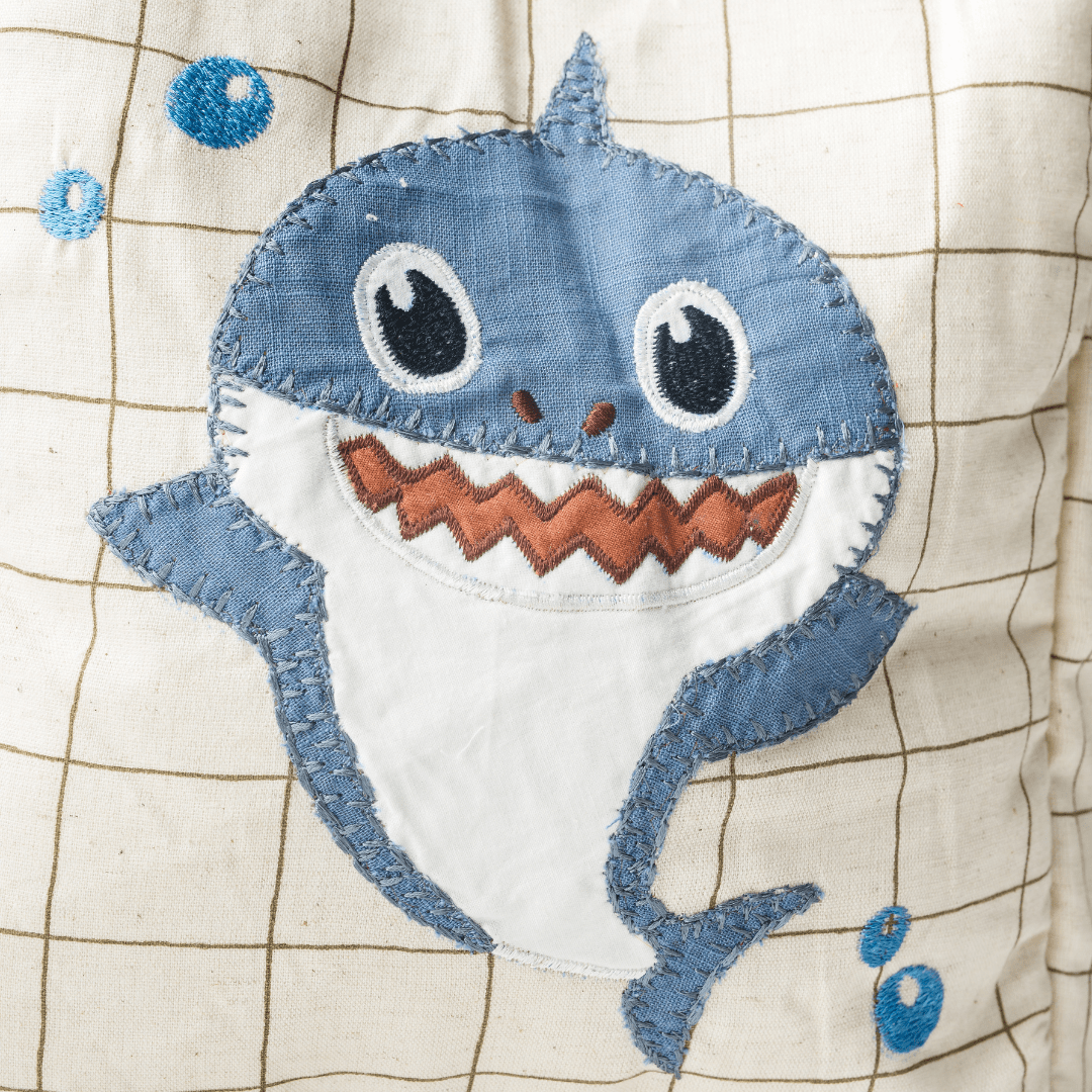 Handcrafted Shark do do School Backpack Toddler Bag Zoey