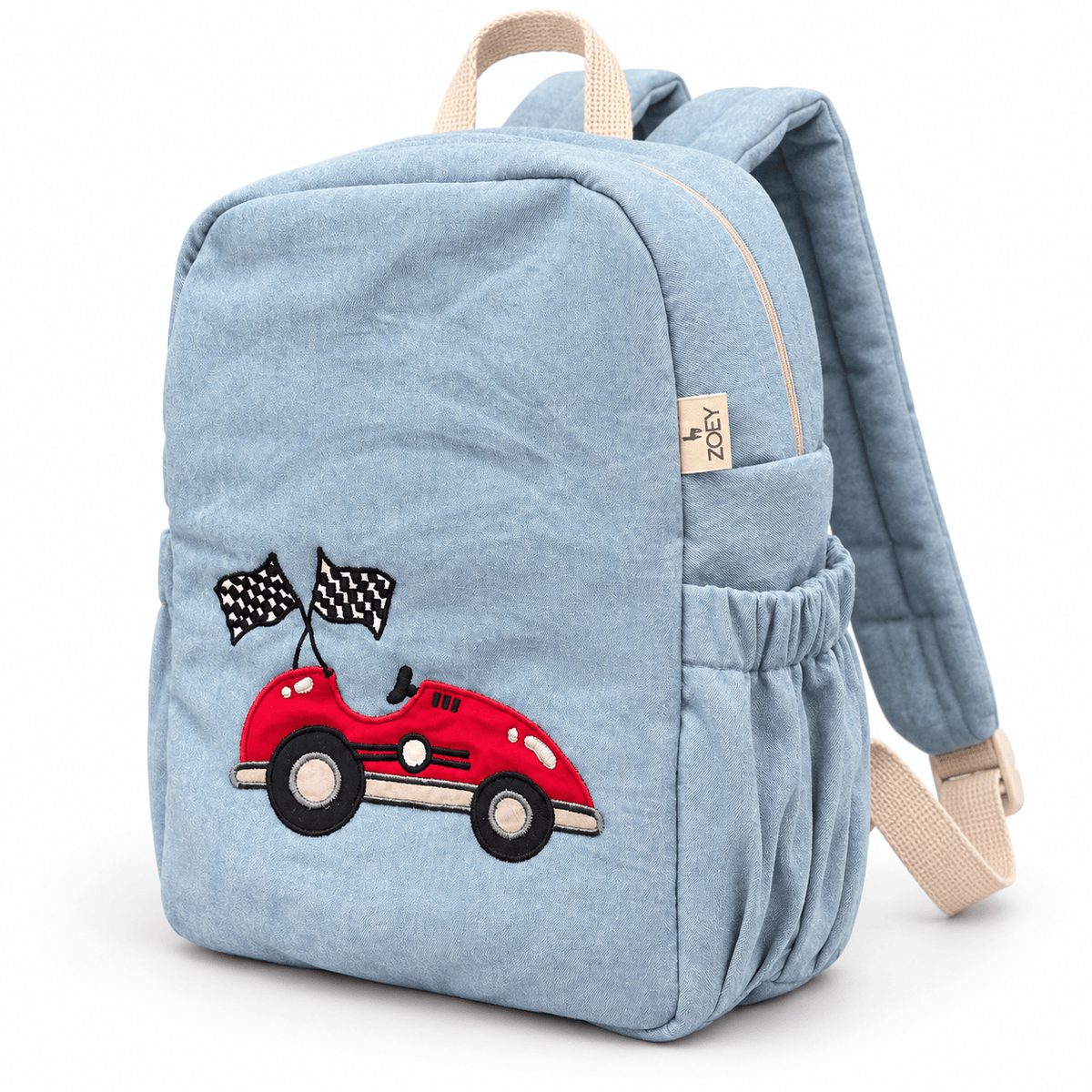 Zoey bonsai backpack Little Speedster Denim Backpack School Bag (Personalise)