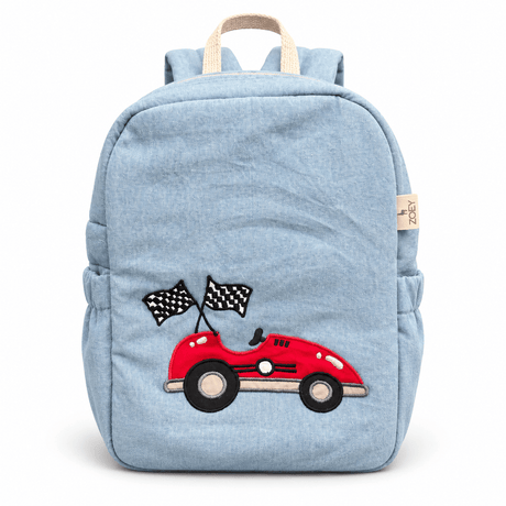 Zoey bonsai backpack Little Speedster Denim Backpack School Bag (Personalise)