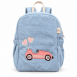 Zoey bonsai backpack Pink Pitstop Denim Backpack School Bag (Personalise)