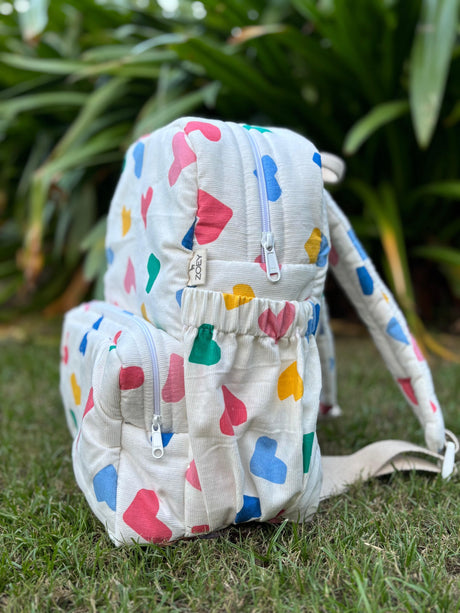Zoey bonsai backpack The Happy Hearts School Bag (Personalise)