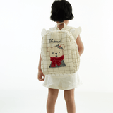 Zoey bonsai backpack Winter Bear Embroidered School Bag – Limited Christmas Edition (Personalise)