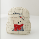 Zoey bonsai backpack Winter Bear Embroidered School Bag – Limited Christmas Edition (Personalise)