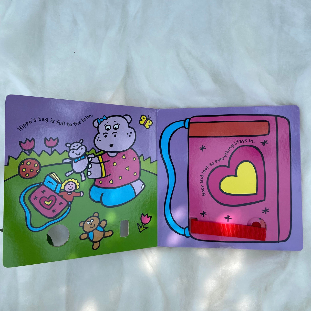 Zoey Books Hippo Hoops and Loops Board Book