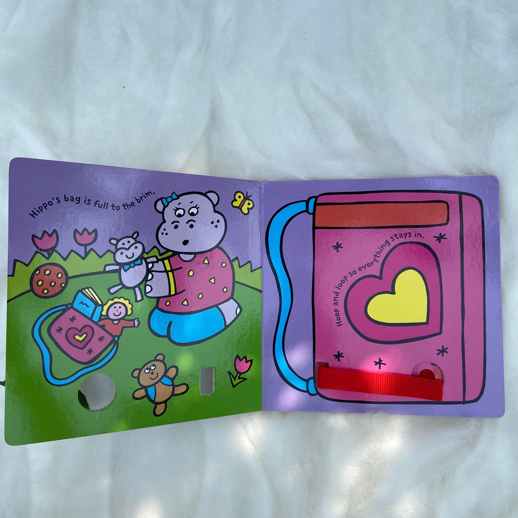 Zoey Books Hippo Hoops and Loops Board Book