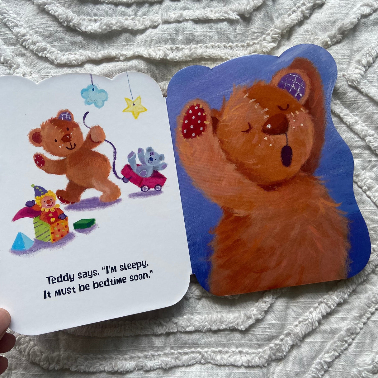 Zoey Books Teddy Bear Says Good Night + Wake Up Set of 2 Children's Book