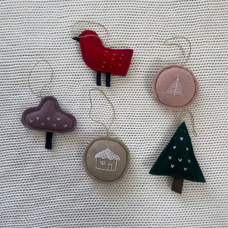 Zoey Carol - Christmas Tree Ornaments (Set of 5)