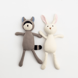 Zoey Cotton Toy Kiko & Rumi - The Cuddly Bunny & Curious Racoon Toy