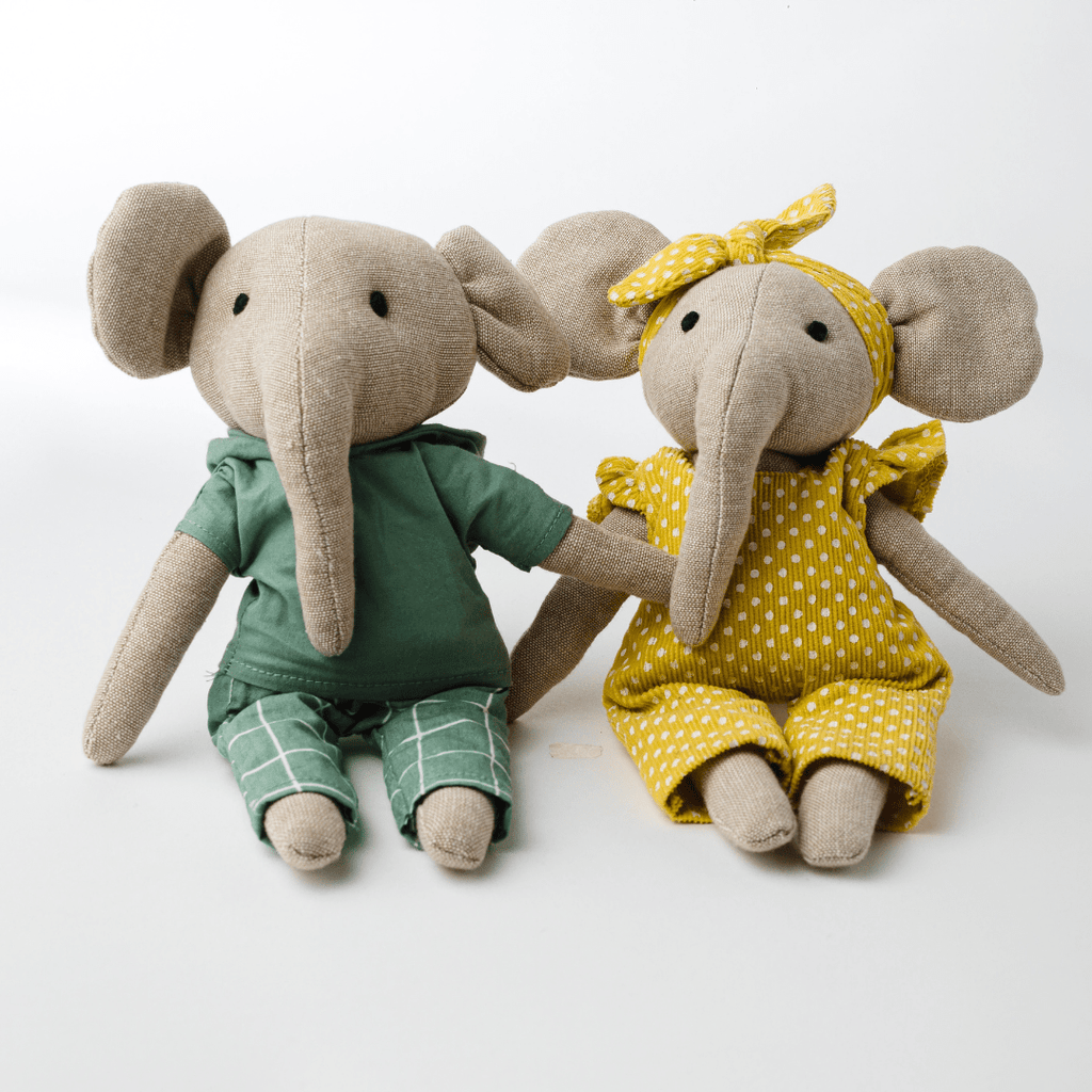 Zoey Cotton Toy Lola & Lucas Elephant Toy