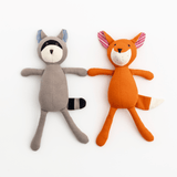 Zoey Cotton Toy Rumi & Fable - The Curious Racoon & Playful Fox Toy