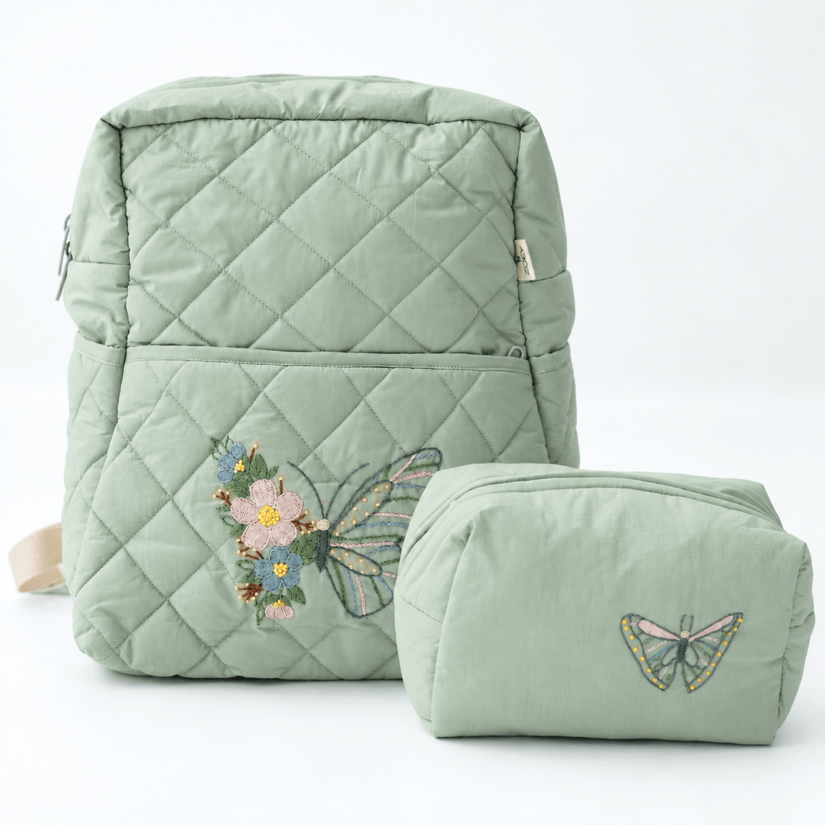 Zoey diaper bag A Little Butterfly Garden Backpack (Laptop + Diaper Bag)