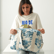 Zoey diaper bag Blue Reverie Quilted Diaper Bag (100% Cotton)