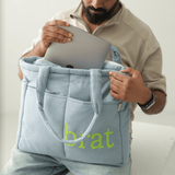 Zoey diaper bag Brat Club Diaper Tote  Bag (100% Cotton)