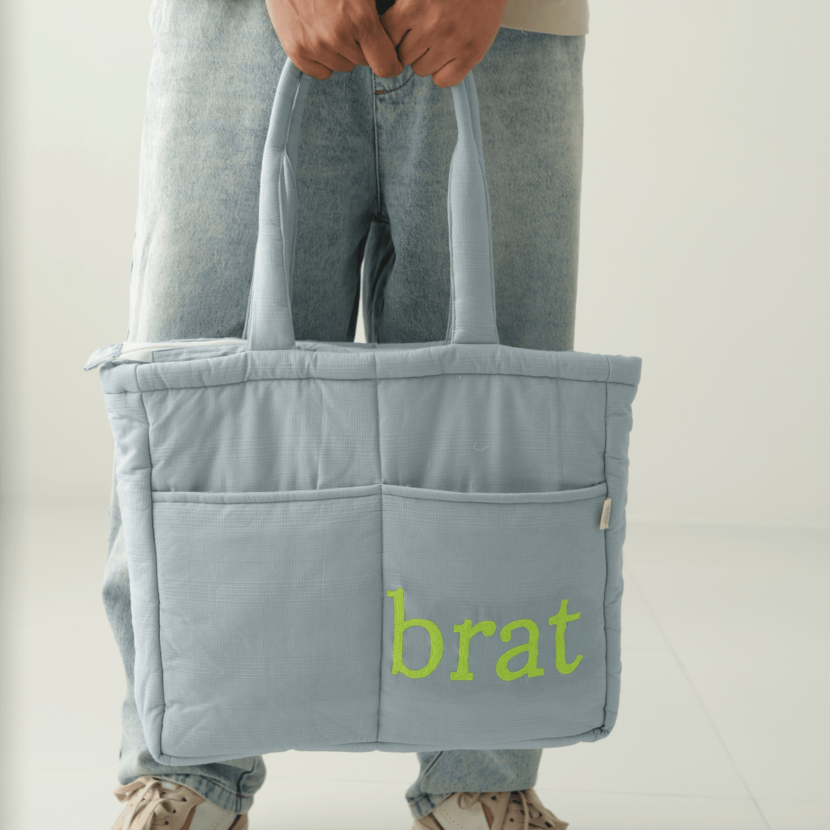 Zoey diaper bag Brat Club Diaper Tote  Bag (100% Cotton)