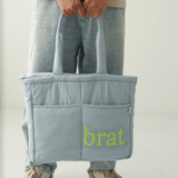 Zoey diaper bag Brat Club Diaper Tote  Bag (100% Cotton)