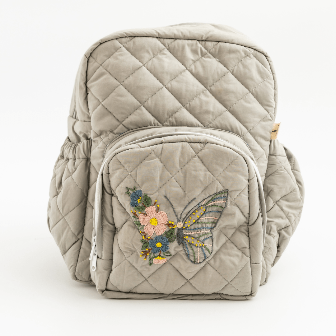 Cotton Cocoon Backpack (Laptop Diaper Bag)
