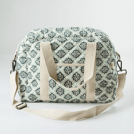 Zoey diaper bag Emerald Trellis Diaper Bag (100% Cotton)