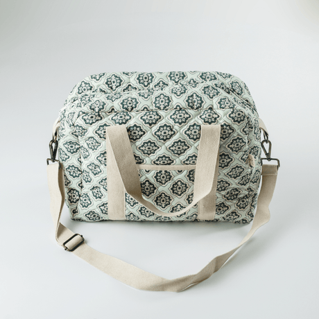 Zoey diaper bag Emerald Trellis Diaper Bag (100% Cotton)