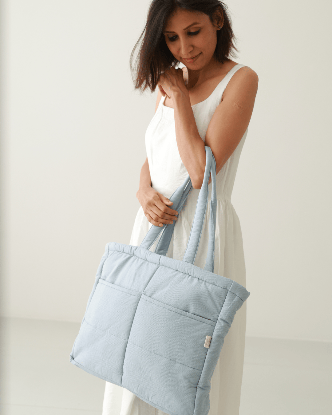 Zoey diaper bag Frost Tote Diaper Bag (100% Cotton)
