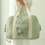 Zoey diaper bag Hand Embroidered Butterfly Flutter Diaper Bag