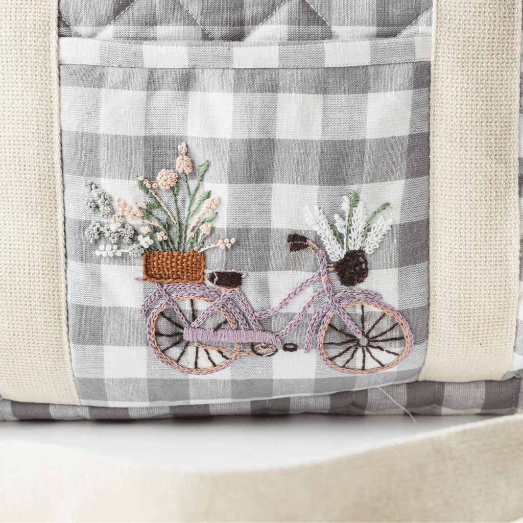 Zoey diaper bag Hand Embroidered Life is A Beautiful Ride Diaper Bag