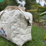 Zoey diaper bag Hand Embroidered Songbirds Perch Diaper Bag (Pure Cotton)