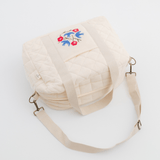Zoey diaper bag Hand Embroidered Songbirds Perch Diaper Bag (Pure Cotton)