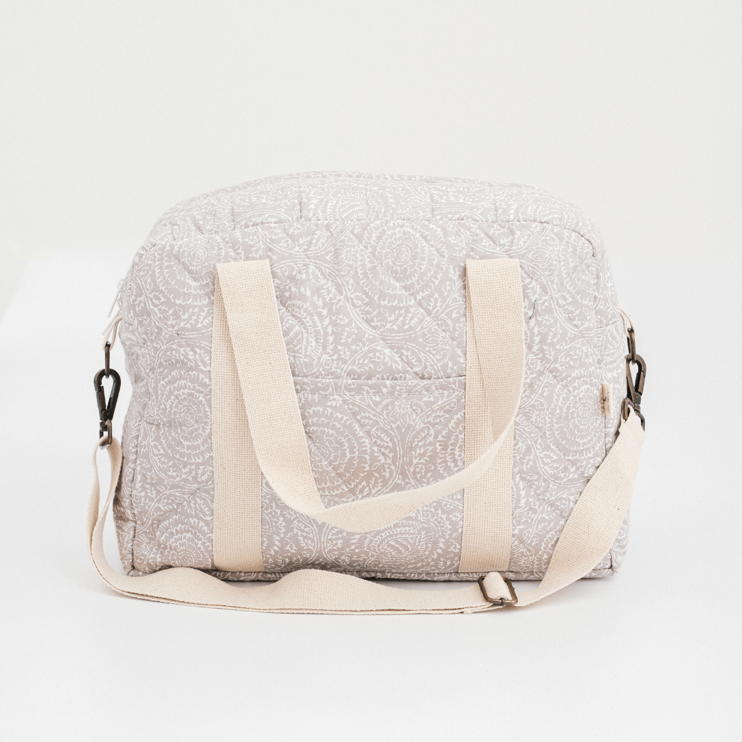 Latte Garden Diaper Bag (100% Cotton)