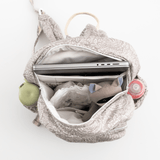 Zoey diaper bag NatureNest Quilted Cotton Backpack (Laptop + Diaper Bag)