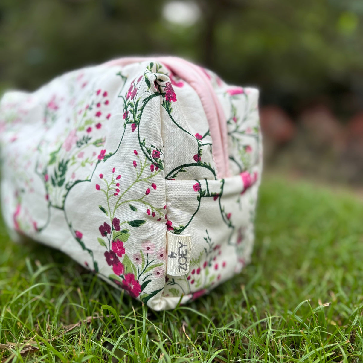 Zoey diaper bag Noira Rose Carryall Quilted Diaper Bag (100% Cotton)
