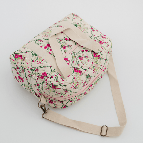 Zoey diaper bag Noira Rose Carryall Quilted Diaper Bag (100% Cotton)