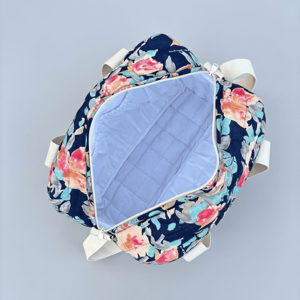 Zoey diaper bag Painted Garden Carryall Quilted Diaper Bag (100% Cotton)