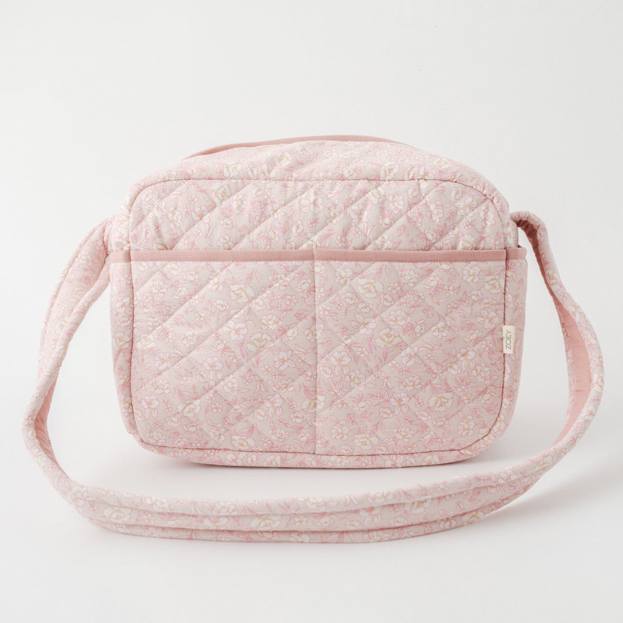 Zoey diaper bag Sakura Blossom Diaper Bag (100% Cotton with diamond Quilting)