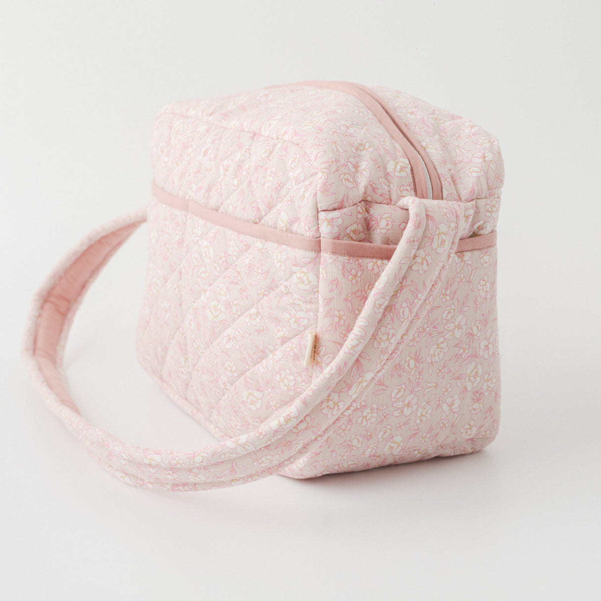 Zoey diaper bag Sakura Blossom Diaper Bag (100% Cotton with diamond Quilting)