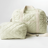 Zoey diaper bag Tea Green Quilted Diaper Bag (100% Cotton)