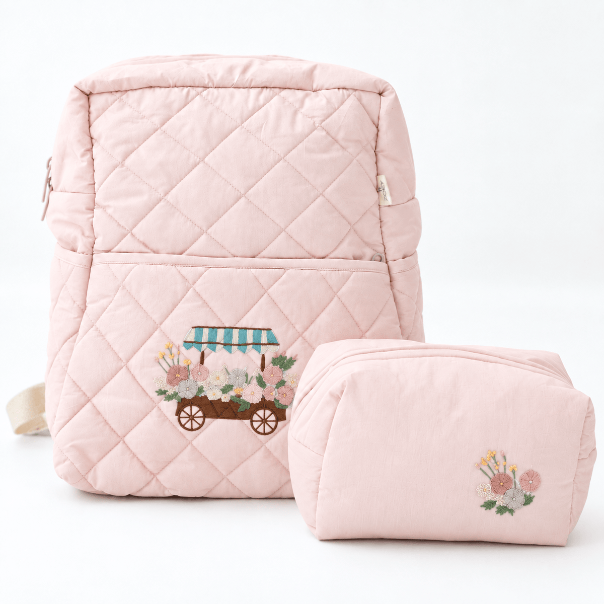 Zoey diaper bag The Flower Cart Backpack (Laptop + Diaper Bag)